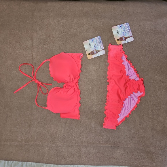 Bikini set pink size large - Picture 1 of 4